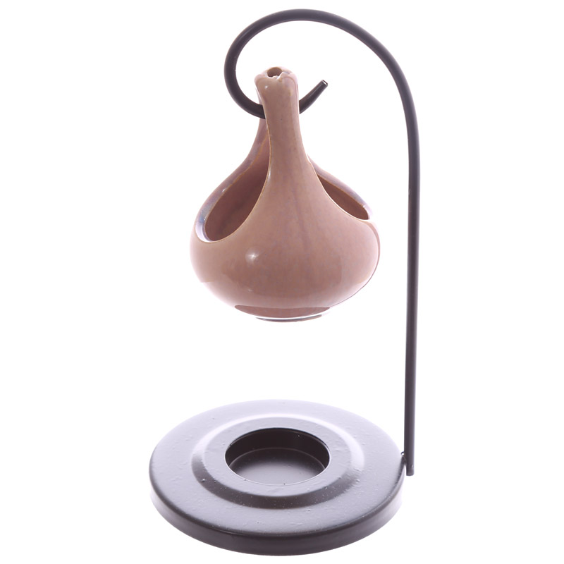 Teardrop oil burner, champagne