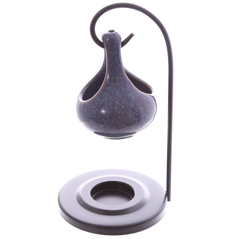 Teardrop oil burner, blue