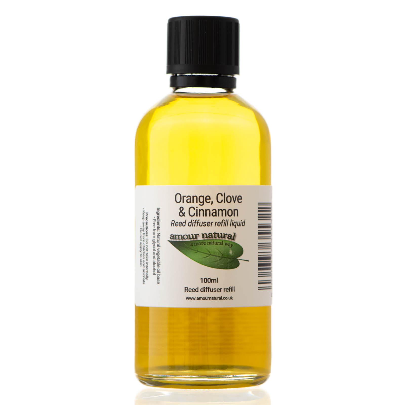 Orange, Clove and Cinnamon reed diffuser refill (bottle only)