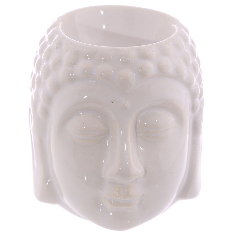 Buddha Head Oil burner, white
